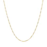 14k Yellow Gold Singapore Chain 0.6mm (0.60 mm)