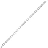 Sterling Silver Rhodium Plated French Cable Chain (5.00 mm) thumbnail 1