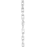 Sterling Silver Rhodium Plated French Cable Chain (5.00 mm) thumbnail 5