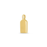 14k Yellow Gold Mini Tag Charm thumbnail 2