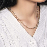 14k Tri Color Gold High Polish Puffed Mariner Link Chain (4.90 mm) thumbnail 6