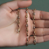 14k Tri Color Gold High Polish Puffed Mariner Link Chain (4.90 mm) thumbnail 4