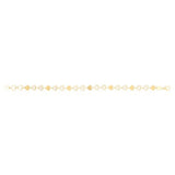 14K Yellow Gold MOP Heart Mirror Gem Bracelet thumbnail 3