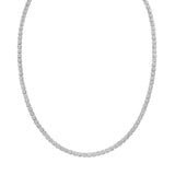 Sterling Silver Rhodium Plated Ice Barrel Chain (3.80 mm) thumbnail 2