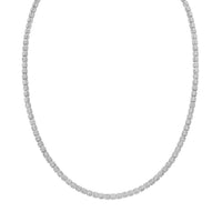 Sterling Silver Rhodium Plated Ice Barrel Chain (3.80 mm)