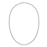 Sterling Silver Rhodium Plated Ice Barrel Chain (3.80 mm) thumbnail 3