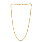 14k Yellow Gold Light Rope Chain (3.7 mm) thumbnail 2