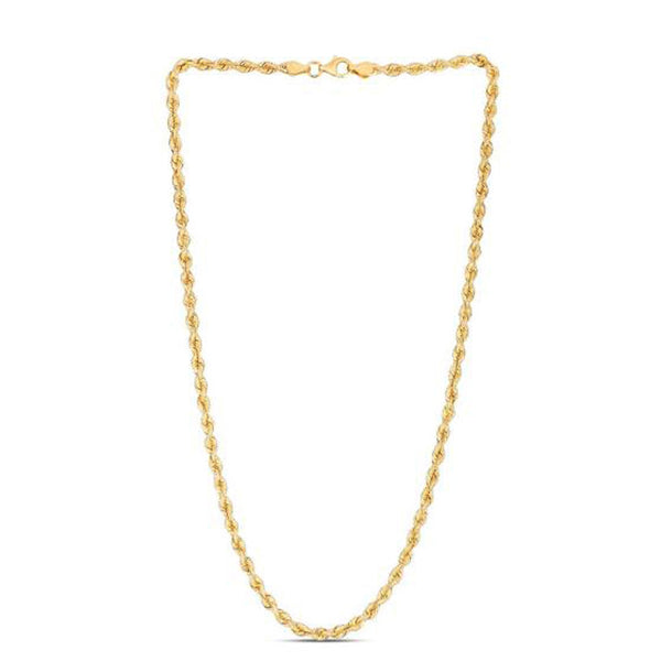 14k Yellow Gold Light Rope Chain (3.7 mm)