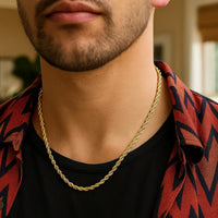 14k Yellow Gold Light Rope Chain (3.7 mm)