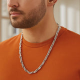 Sterling Silver Anchor Chain Necklace (5.50 mm) thumbnail 5
