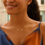 14K Yellow Gold XOXO Necklace thumbnail 5