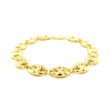 Load image into Gallery viewer, 14k Yellow Gold Puffed Mariner Link Bracelet (11.00 mm)