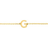 14K Yellow Gold Mini Initial G Bracelet thumbnail 3