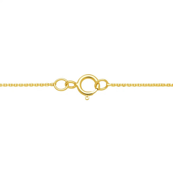 Crab Necklace in 10K Two Tone Yellow Gold