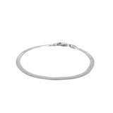 14k White Gold Super Flex Herringbone Bracelet (2.80 mm) thumbnail 2