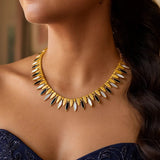 14K Yellow Gold La Grand Dame Collar Necklace thumbnail 2