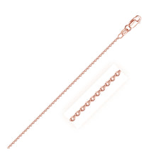 Load image into Gallery viewer, 18k Rose Gold Round Oval Link Chain (1.50 mm)