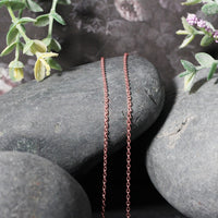 18k Rose Gold Round Oval Link Chain (1.50 mm)