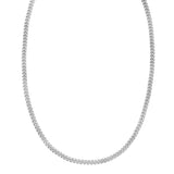 Sterling Silver Rhodium Plated Vintage Puffed Miami Cuban Chain (4.10 mm) thumbnail 2