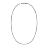 Sterling Silver Rhodium Plated Vintage Puffed Miami Cuban Chain (4.10 mm) thumbnail 3