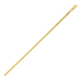 14K Yellow Gold Oval Snake Chain Bracelet (2.60 mm) thumbnail 1