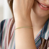 14K Yellow Gold Oval Snake Chain Bracelet (2.60 mm) thumbnail 2