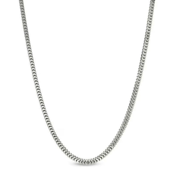 14k White Gold Milano Chain (1.10 mm)