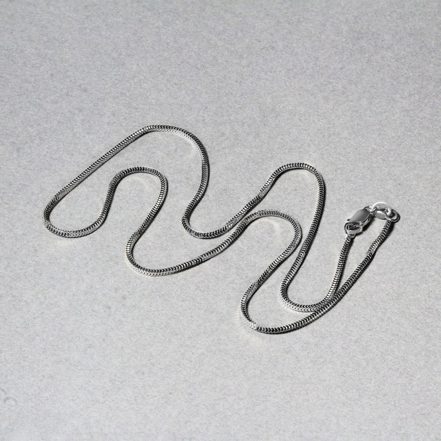 14k White Gold Milano Chain (1.10 mm)