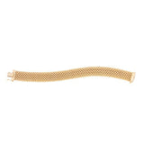 14k Yellow Gold High Polish Thick Braided Bracelet  (14.50 mm) thumbnail 3