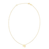 14K Yellow Gold Virgo Necklace thumbnail 2