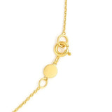 14K Yellow Gold Virgo Necklace thumbnail 3