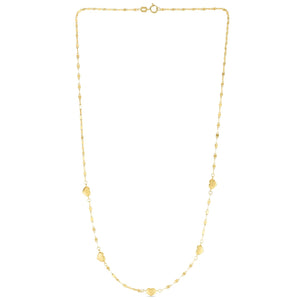 14K Yellow Gold Heart Necklace