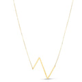 14K yellow gold Yours Truly large initial Z pendant necklace