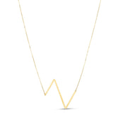 14K yellow gold Yours Truly large initial Z pendant necklace thumbnail 1