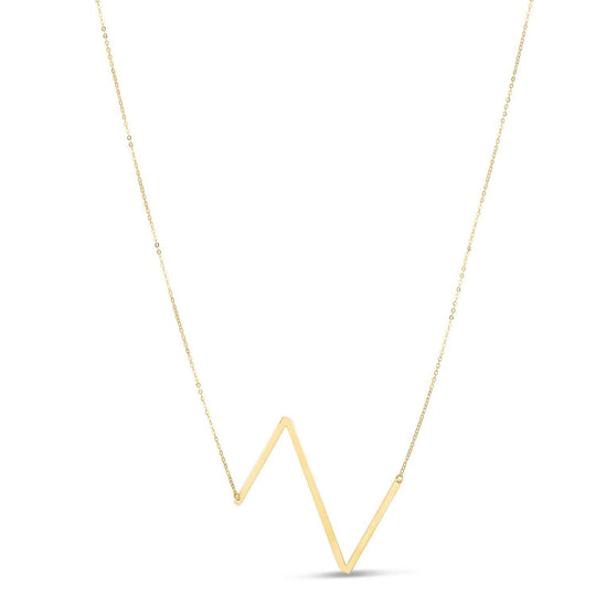14K yellow gold Yours Truly large initial Z pendant necklace