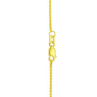 14K Yellow Gold Oval Gemstone and Bead Necklace