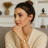 Designer Medium Width Bracelet in 14K Yellow Gold (14.50 mm) thumbnail 4