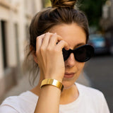 Designer Medium Width Bracelet in 14K Yellow Gold (14.50 mm) thumbnail 5