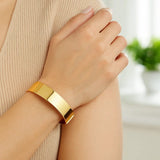 Designer Medium Width Bracelet in 14K Yellow Gold (14.50 mm) thumbnail 7