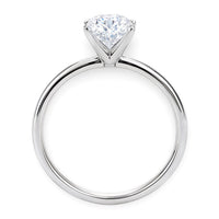1 1/2 Carat Oval Lab Grown IGI G/VS1 Diamond Solitaire Ring in 10K White Gold