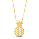Pineapple Necklace in 10K Yellow Gold thumbnail 2