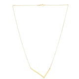 14K Yellow Gold Yours Truly Large Initial L Necklace thumbnail 2