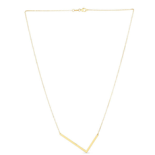 14K Yellow Gold Yours Truly Large Initial L Necklace