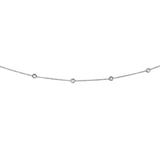 14K White Gold Diamonds by the Yard Necklace thumbnail 2