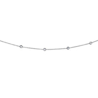14K White Gold Diamonds by the Yard Necklace