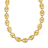 Puffed Mariner Link 12mm Necklace in 14K Yellow Gold thumbnail 2