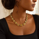 Puffed Mariner Link 12mm Necklace in 14K Yellow Gold thumbnail 4