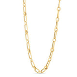 14k Yellow Gold High Polish Paperclip Rondel Link Chain (5.60 mm) thumbnail 4