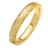 Engraved Large Bangle in 14K Yellow Gold (12.00 mm) thumbnail 1