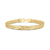 14k Yellow Gold Rapunzel Woven Bracelet (6.00 mm) thumbnail 2